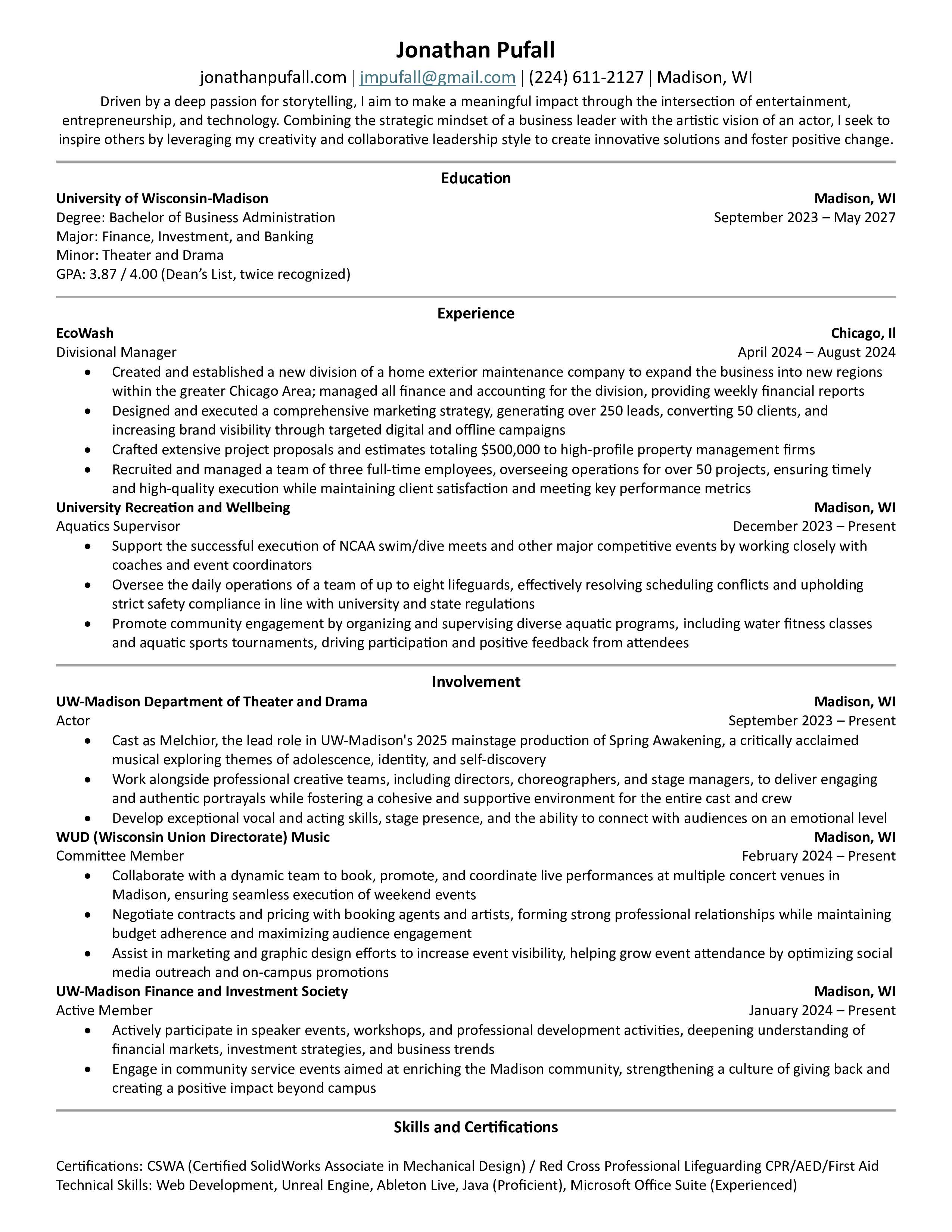 Resume Preview