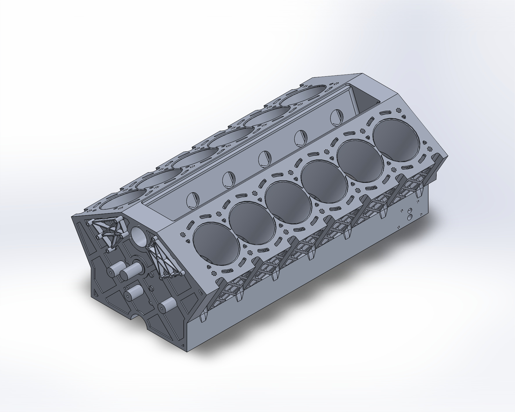 V-12 Engine Model View 2