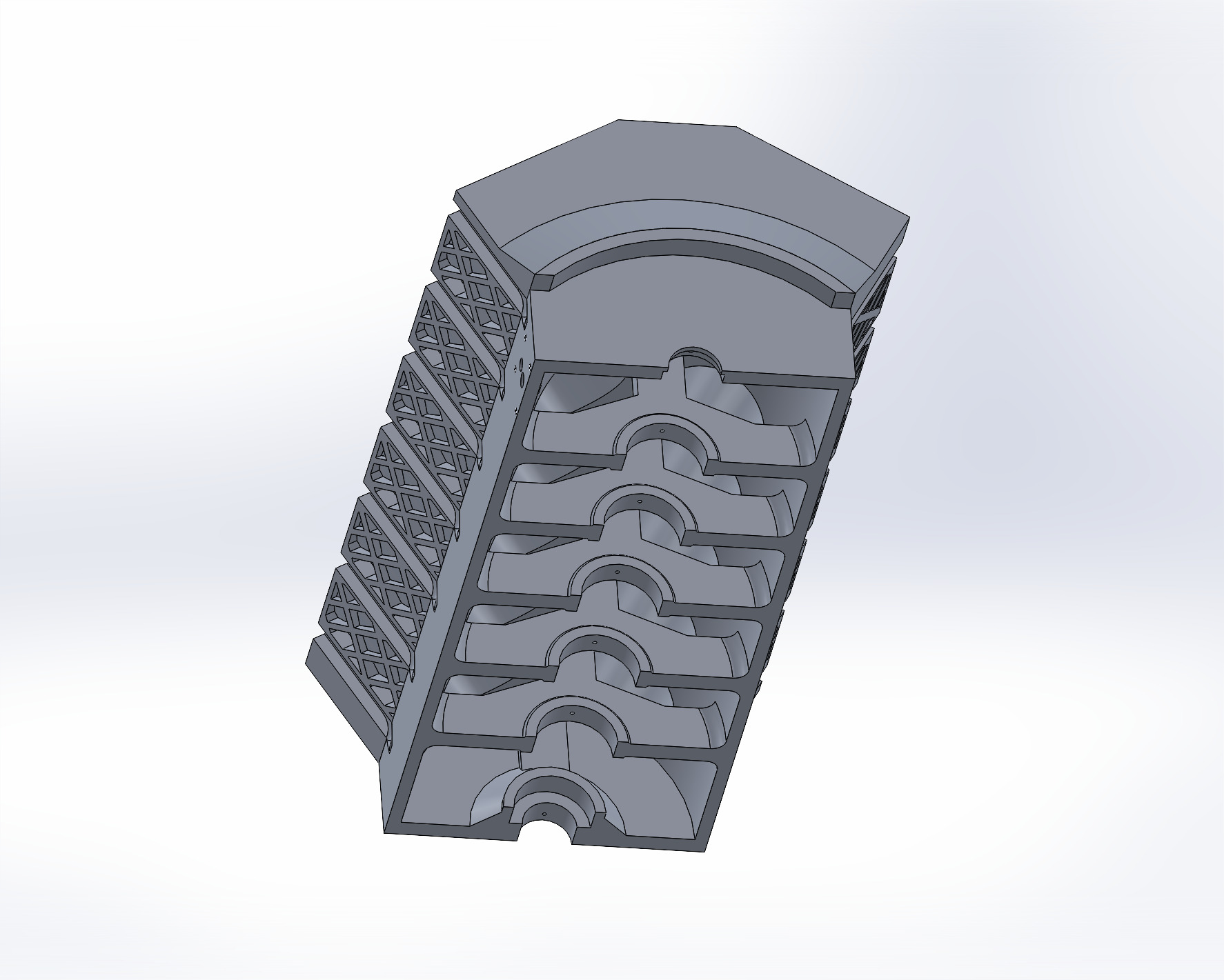 V-12 Engine: engine block alternate view